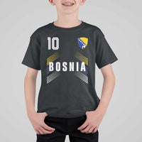 Bosnia Herzegovina Soccer Sports Graphic Number 10 Jersey Style T Shirt For Kid Proud Bosnian Football Fans Game Day Pride