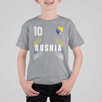 Bosnia Herzegovina Soccer Sports Graphic Number 10 Jersey Style T Shirt For Kid Proud Bosnian Football Fans Game Day Pride