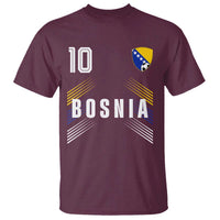 Bosnia Herzegovina Soccer Sports Graphic Number 10 Jersey Style T Shirt Proud Bosnian Football Fans Game Day Pride