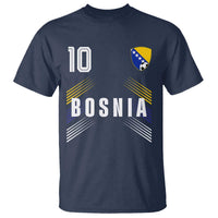 Bosnia Herzegovina Soccer Sports Graphic Number 10 Jersey Style T Shirt Proud Bosnian Football Fans Game Day Pride