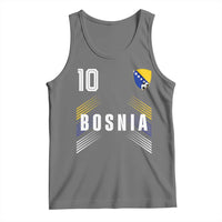 Bosnia Herzegovina Soccer Sports Graphic Number 10 Jersey Style Tank Top Proud Bosnian Football Fans Game Day Pride