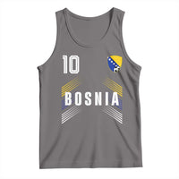 Bosnia Herzegovina Soccer Sports Graphic Number 10 Jersey Style Tank Top Proud Bosnian Football Fans Game Day Pride