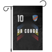 DR Congo Soccer Sports Graphic Number 10 Jersey Style Garden Flag Proud Congolese Football Fans Game Day Pride