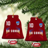 DR Congo Soccer Sports Graphic Number 10 Jersey Style Ceramic Ornament Proud Congolese Football Fans Game Day Pride