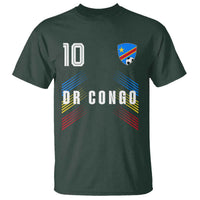 DR Congo Soccer Sports Graphic Number 10 Jersey Style T Shirt Proud Congolese Football Fans Game Day Pride