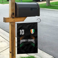 Ivory Coast Soccer Sports Graphic Number 10 Jersey Style Garden Flag Proud Ivorian Cote d'Ivoire Football Fans Game Day Pride