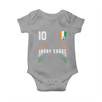 Ivory Coast Soccer Sports Graphic Number 10 Jersey Style Baby Onesie Proud Ivorian Cote d'Ivoire Football Fans Game Day Pride