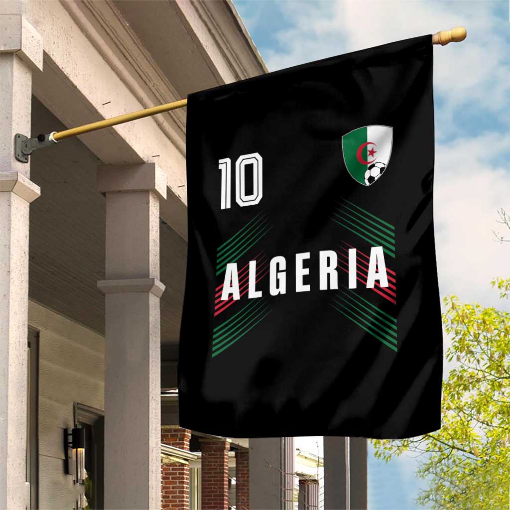 Algeria Soccer Sports Graphic Number 10 Jersey Style Garden Flag Proud Algerian Football Fans Game Day Maghreb Pride