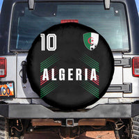 Algeria Soccer Sports Graphic Number 10 Jersey Style Spare Tire Cover Proud Algerian Football Fans Game Day Maghreb Pride