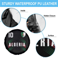 Algeria Soccer Sports Graphic Number 10 Jersey Style Spare Tire Cover Proud Algerian Football Fans Game Day Maghreb Pride