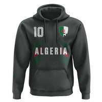 Algeria Soccer Sports Graphic Number 10 Jersey Style Hoodie Proud Algerian Football Fans Game Day Maghreb Pride