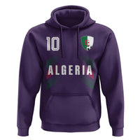 Algeria Soccer Sports Graphic Number 10 Jersey Style Hoodie Proud Algerian Football Fans Game Day Maghreb Pride
