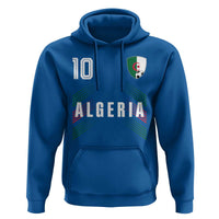 Algeria Soccer Sports Graphic Number 10 Jersey Style Hoodie Proud Algerian Football Fans Game Day Maghreb Pride