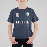 Algeria Soccer Sports Graphic Number 10 Jersey Style T Shirt For Kid Proud Algerian Football Fans Game Day Maghreb Pride
