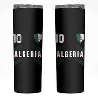 Algeria Soccer Sports Graphic Number 10 Jersey Style Skinny Tumbler Proud Algerian Football Fans Game Day Maghreb Pride