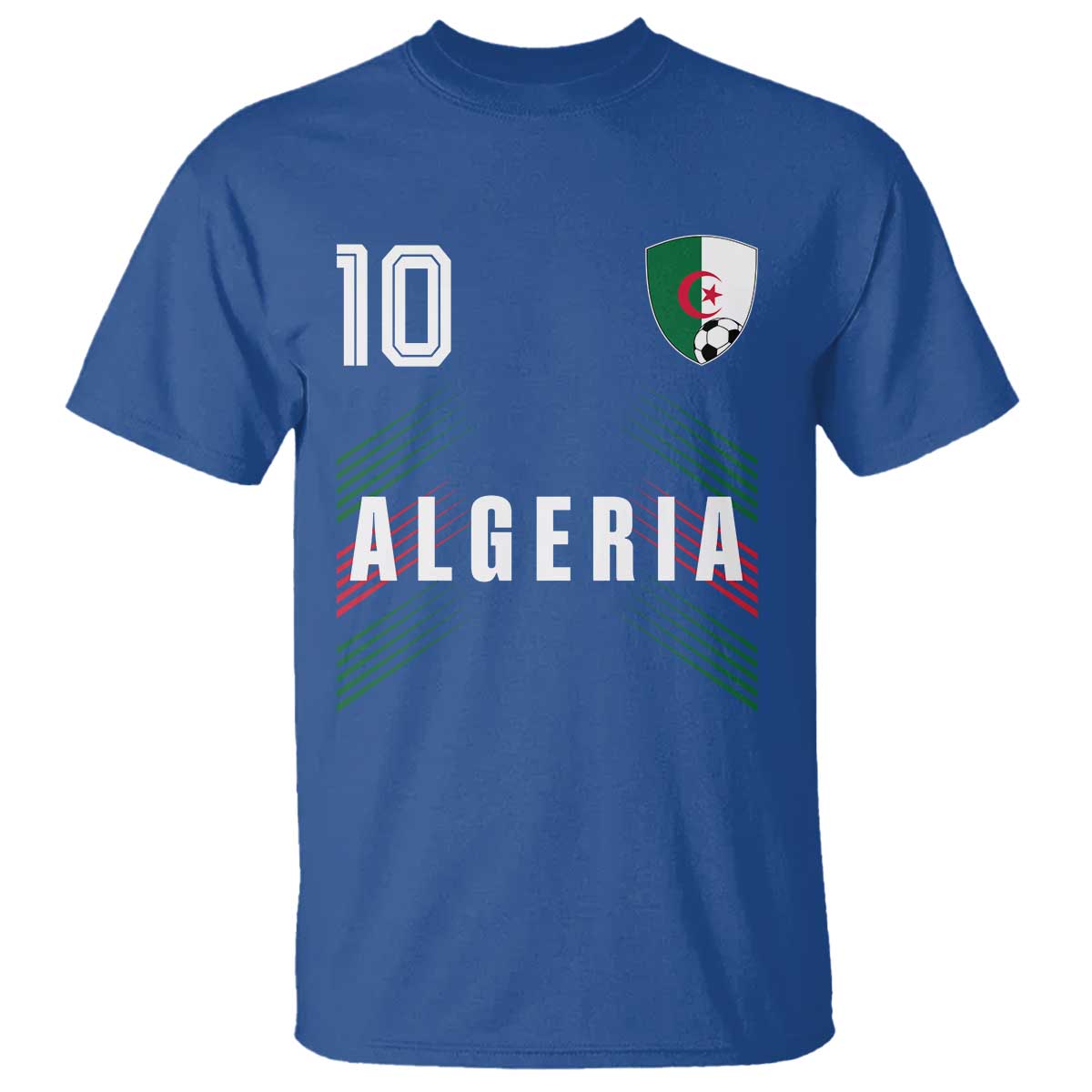 Algeria Soccer Sports Graphic Number 10 Jersey Style T Shirt Proud Algerian Football Fans Game Day Maghreb Pride