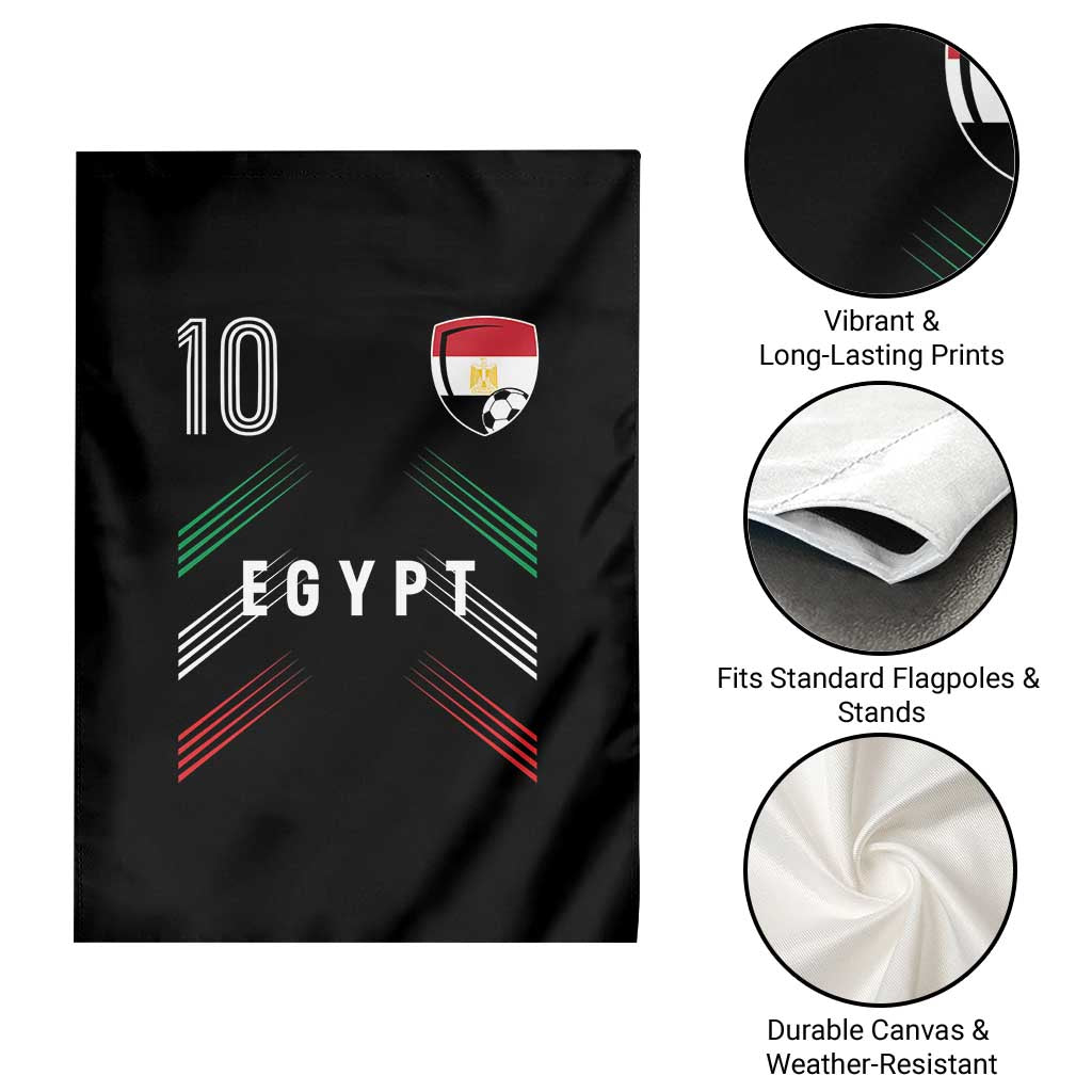 Egypt Soccer Sports Graphic Number 10 Jersey Style Garden Flag Proud Egyptian Football Fans Game Day Pride