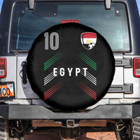 Egypt Soccer Sports Graphic Number 10 Jersey Style Spare Tire Cover Proud Egyptian Football Fans Game Day Pride