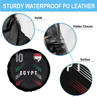 Egypt Soccer Sports Graphic Number 10 Jersey Style Spare Tire Cover Proud Egyptian Football Fans Game Day Pride