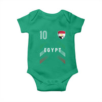 Egypt Soccer Sports Graphic Number 10 Jersey Style Baby Onesie Proud Egyptian Football Fans Game Day Pride