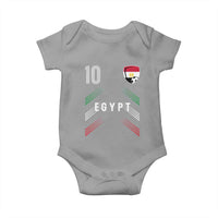 Egypt Soccer Sports Graphic Number 10 Jersey Style Baby Onesie Proud Egyptian Football Fans Game Day Pride
