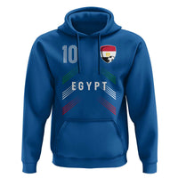 Egypt Soccer Sports Graphic Number 10 Jersey Style Hoodie Proud Egyptian Football Fans Game Day Pride