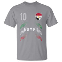 Egypt Soccer Sports Graphic Number 10 Jersey Style T Shirt Proud Egyptian Football Fans Game Day Pride