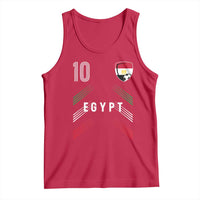 Egypt Soccer Sports Graphic Number 10 Jersey Style Tank Top Proud Egyptian Football Fans Game Day Pride