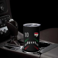 Egypt Soccer Sports Graphic Number 10 Jersey Style Tumbler Cup Proud Egyptian Football Fans Game Day Pride