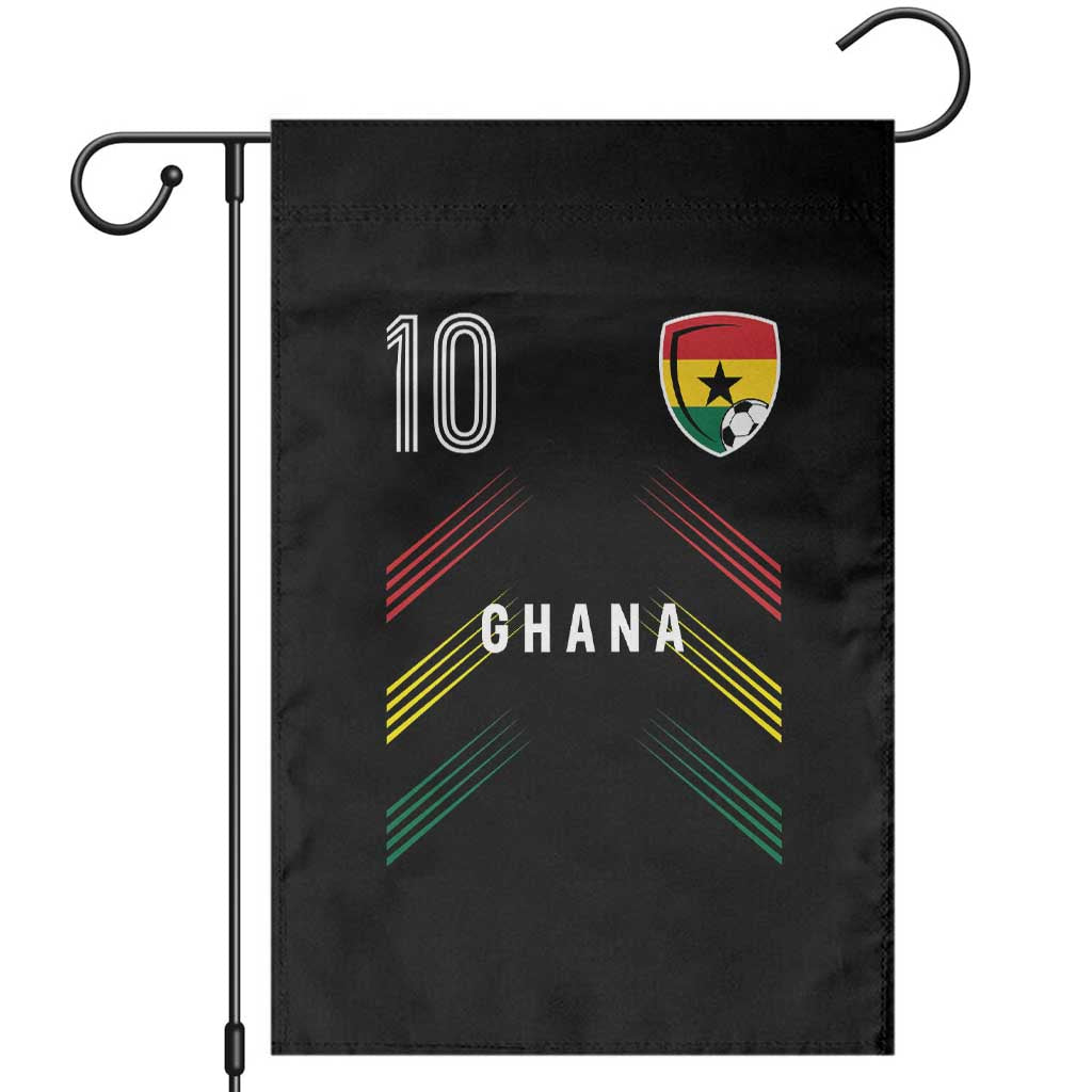 Ghana Soccer Sports Graphic Number 10 Jersey Style Garden Flag Proud Ghanaian Football Fans Game Day Pride