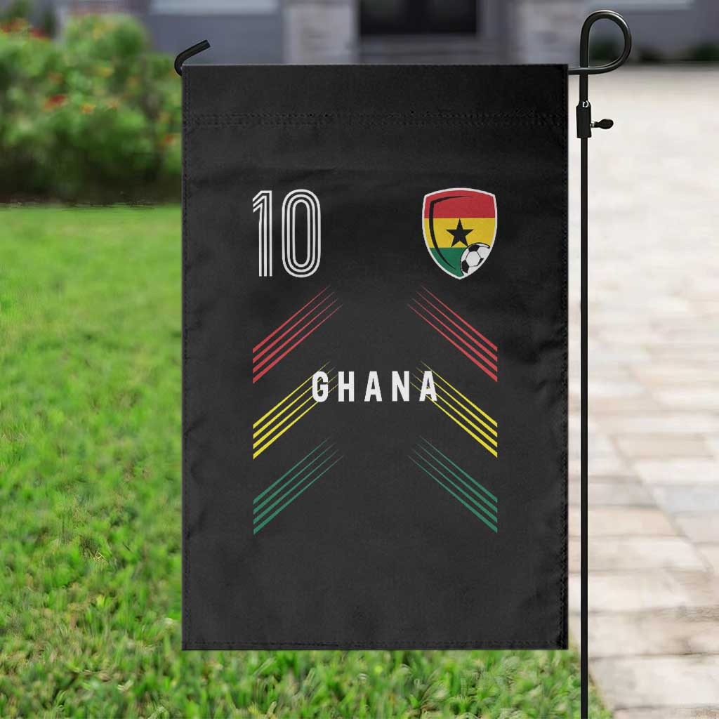 Ghana Soccer Sports Graphic Number 10 Jersey Style Garden Flag Proud Ghanaian Football Fans Game Day Pride