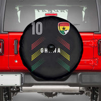Ghana Soccer Sports Graphic Number 10 Jersey Style Spare Tire Cover Proud Ghanaian Football Fans Game Day Pride