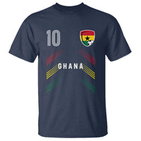 Ghana Soccer Sports Graphic Number 10 Jersey Style T Shirt Proud Ghanaian Football Fans Game Day Pride