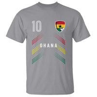 Ghana Soccer Sports Graphic Number 10 Jersey Style T Shirt Proud Ghanaian Football Fans Game Day Pride