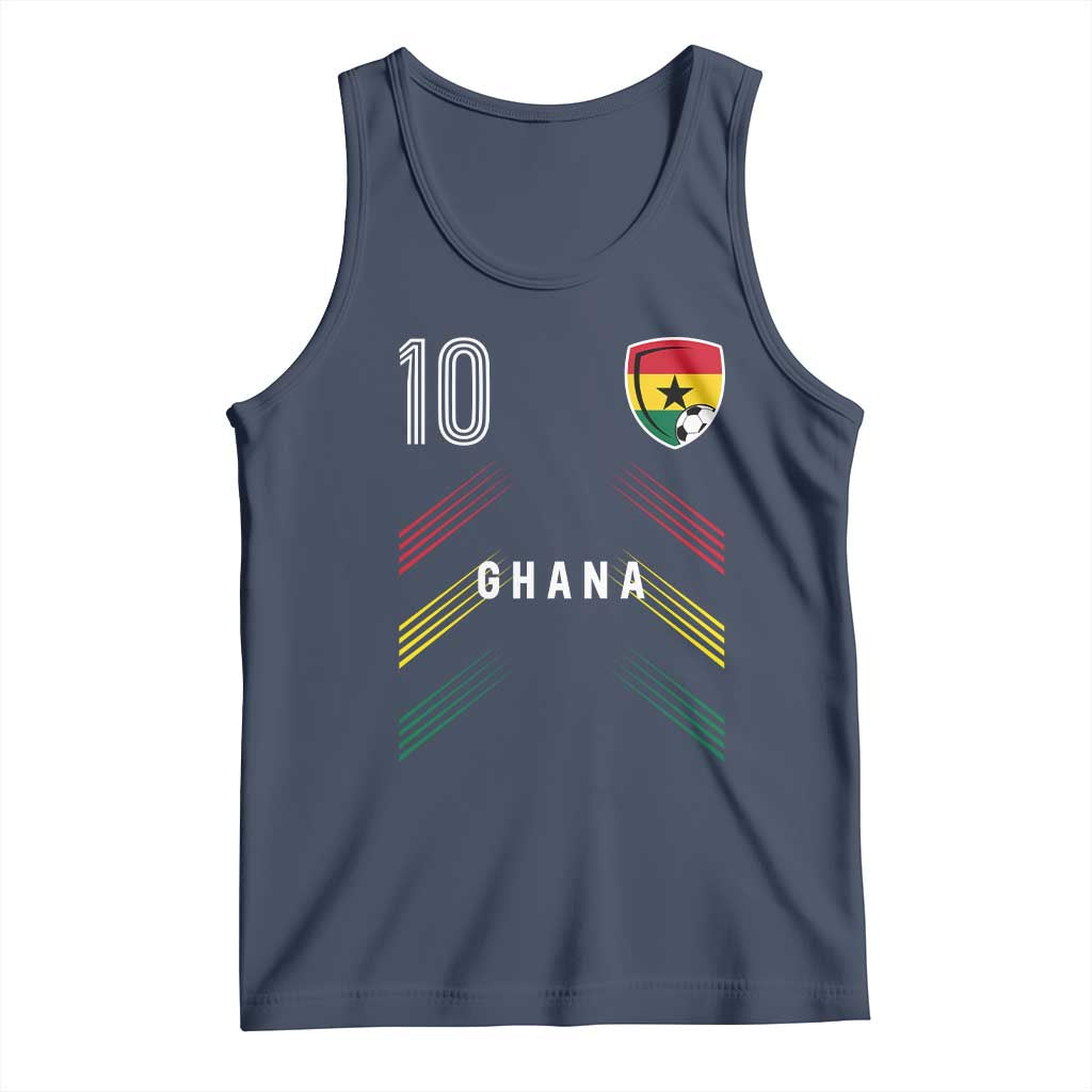 Ghana Soccer Sports Graphic Number 10 Jersey Style Tank Top Proud Ghanaian Football Fans Game Day Pride