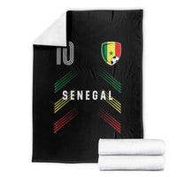Senegal Soccer Sports Graphic Number 10 Jersey Style Throw Blanket Proud Senegalese Football Fans Game Day Pride