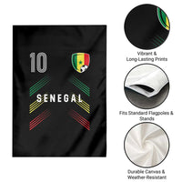 Senegal Soccer Sports Graphic Number 10 Jersey Style Garden Flag Proud Senegalese Football Fans Game Day Pride