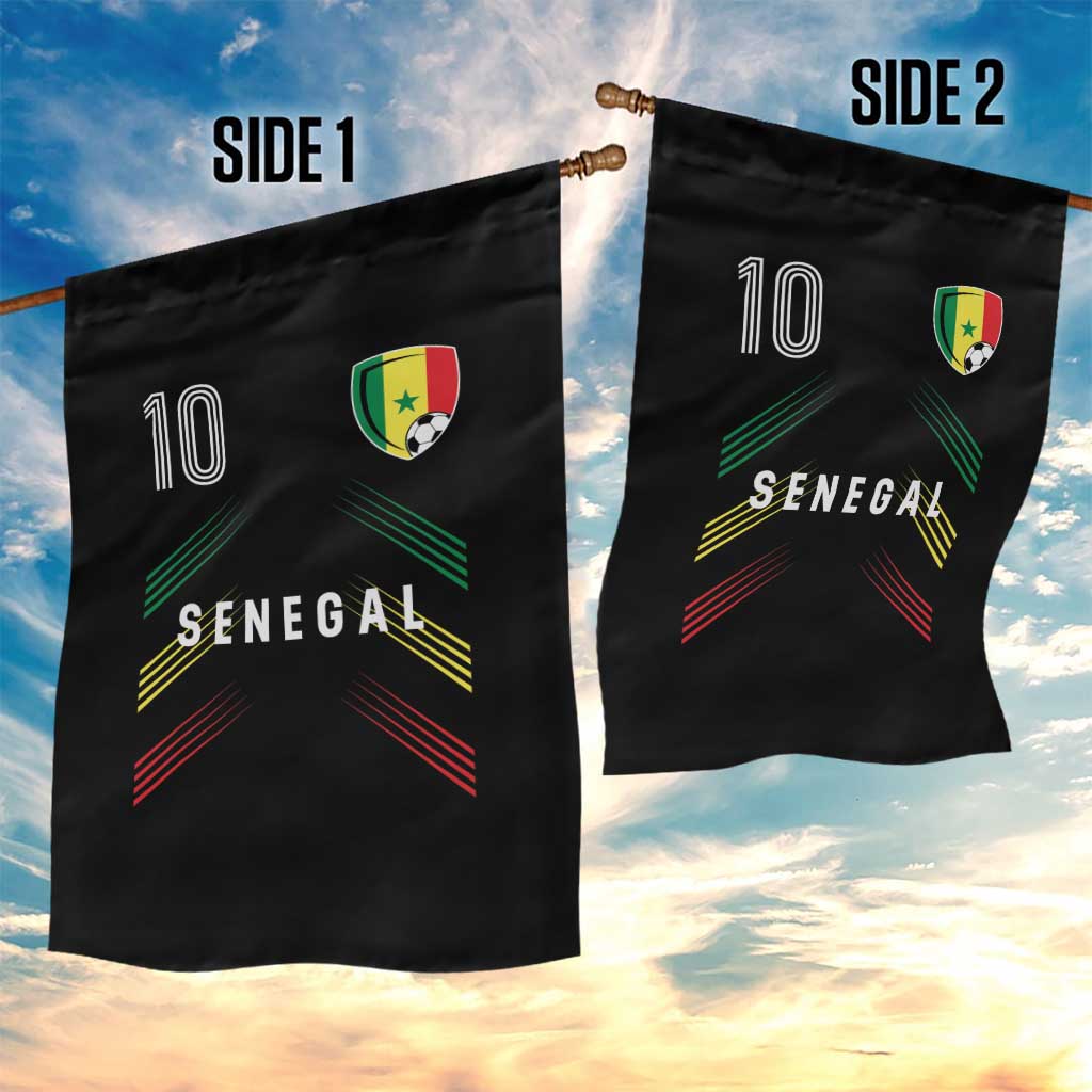 Senegal Soccer Sports Graphic Number 10 Jersey Style Garden Flag Proud Senegalese Football Fans Game Day Pride