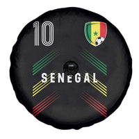 Senegal Soccer Sports Graphic Number 10 Jersey Style Spare Tire Cover Proud Senegalese Football Fans Game Day Pride