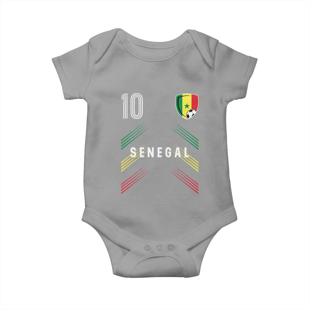 Senegal Soccer Sports Graphic Number 10 Jersey Style Baby Onesie Proud Senegalese Football Fans Game Day Pride