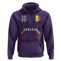 Senegal Soccer Sports Graphic Number 10 Jersey Style Hoodie Proud Senegalese Football Fans Game Day Pride