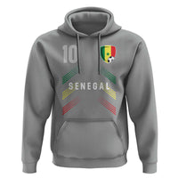 Senegal Soccer Sports Graphic Number 10 Jersey Style Hoodie Proud Senegalese Football Fans Game Day Pride