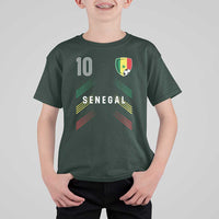 Senegal Soccer Sports Graphic Number 10 Jersey Style T Shirt For Kid Proud Senegalese Football Fans Game Day Pride