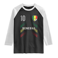 Senegal Soccer Sports Graphic Number 10 Jersey Style Raglan Shirt Proud Senegalese Football Fans Game Day Pride