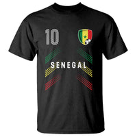 Senegal Soccer Sports Graphic Number 10 Jersey Style T Shirt Proud Senegalese Football Fans Game Day Pride
