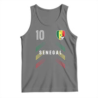 Senegal Soccer Sports Graphic Number 10 Jersey Style Tank Top Proud Senegalese Football Fans Game Day Pride
