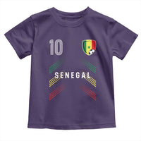 Senegal Soccer Sports Graphic Number 10 Jersey Style Toddler T Shirt Proud Senegalese Football Fans Game Day Pride