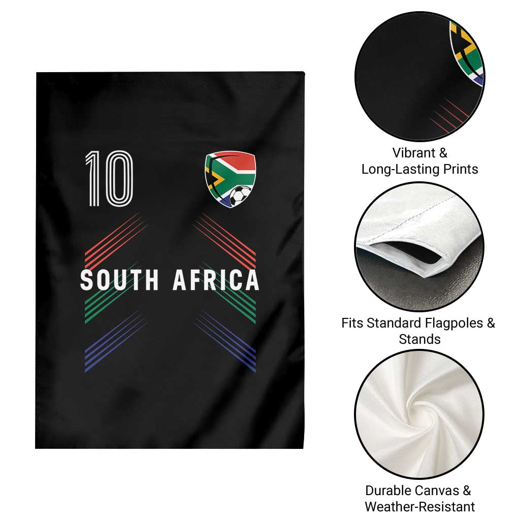 South Africa Soccer Sports Graphic Number 10 Jersey Style Garden Flag Proud South African Football Fans Game Day Pride