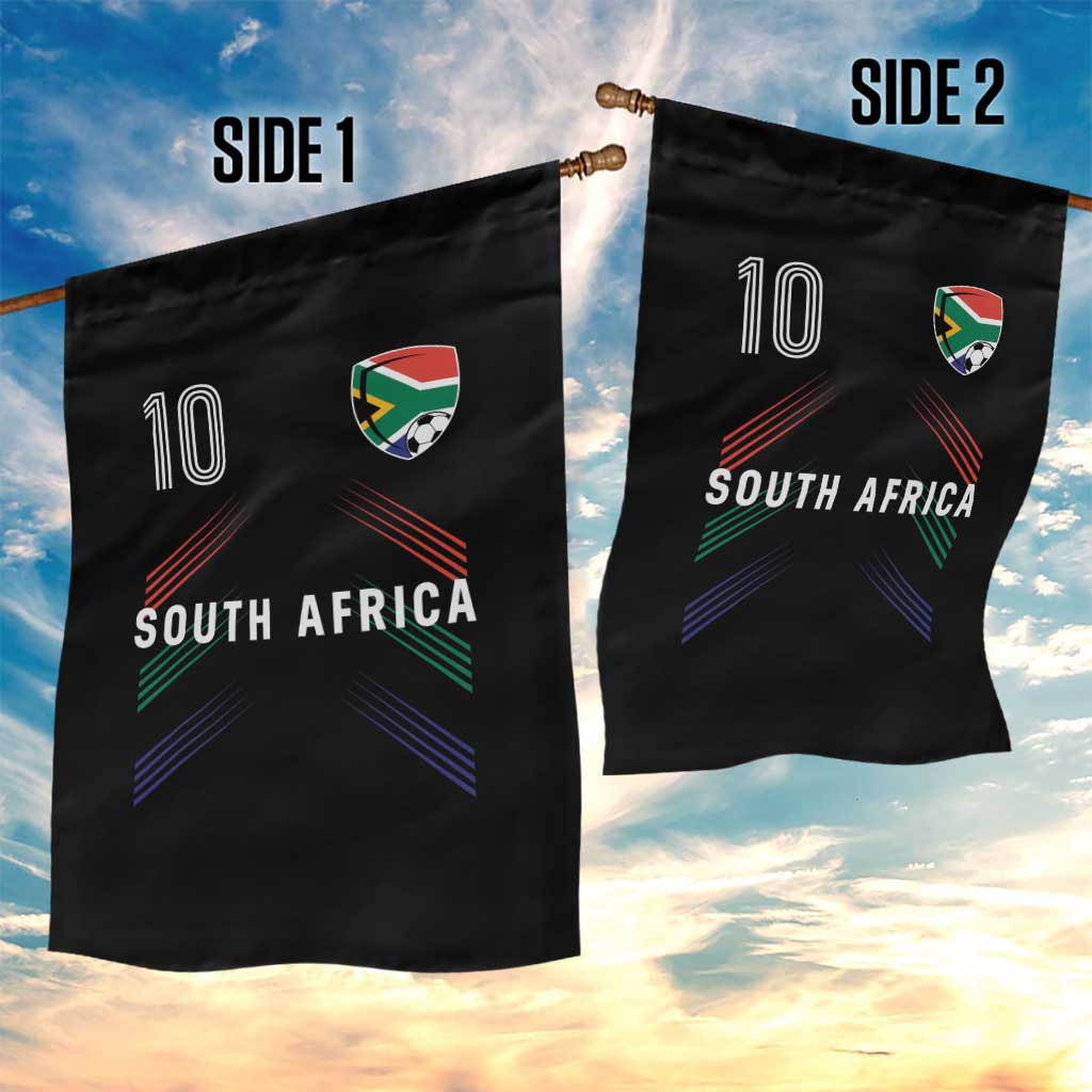 South Africa Soccer Sports Graphic Number 10 Jersey Style Garden Flag Proud South African Football Fans Game Day Pride