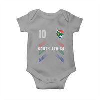 South Africa Soccer Sports Graphic Number 10 Jersey Style Baby Onesie Proud South African Football Fans Game Day Pride